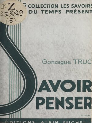 cover image of Savoir penser